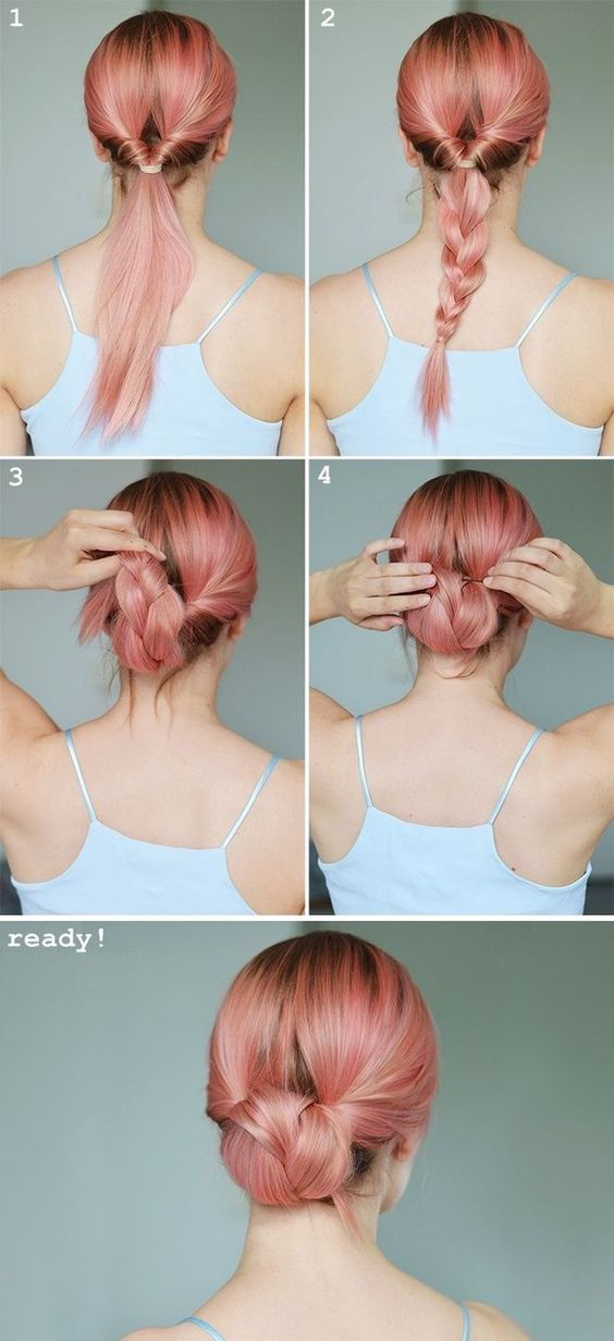 How to braid easy chignon