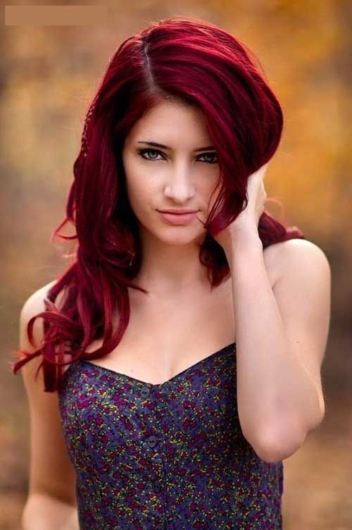 Red hair dyeing